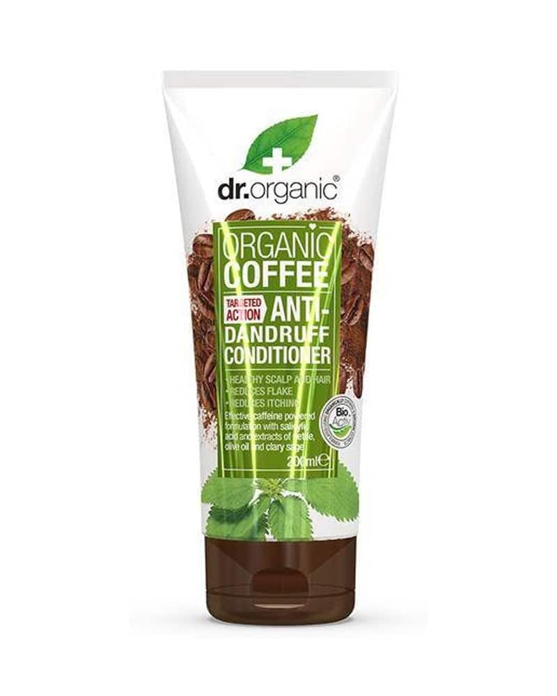 Dr Organic Après-Shampoing Antipelliculaire Menthe Café – 200ml