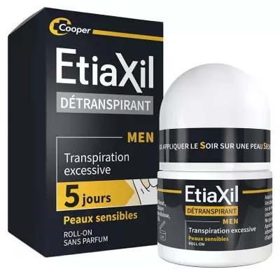 Etiaxil Homme Détranspirant Peaux Sensibles Roll-On 15ml
