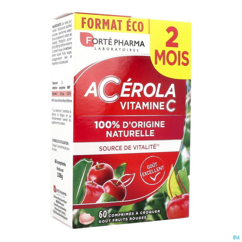 Forté Pharma Energie Acérola 60 Comprimés