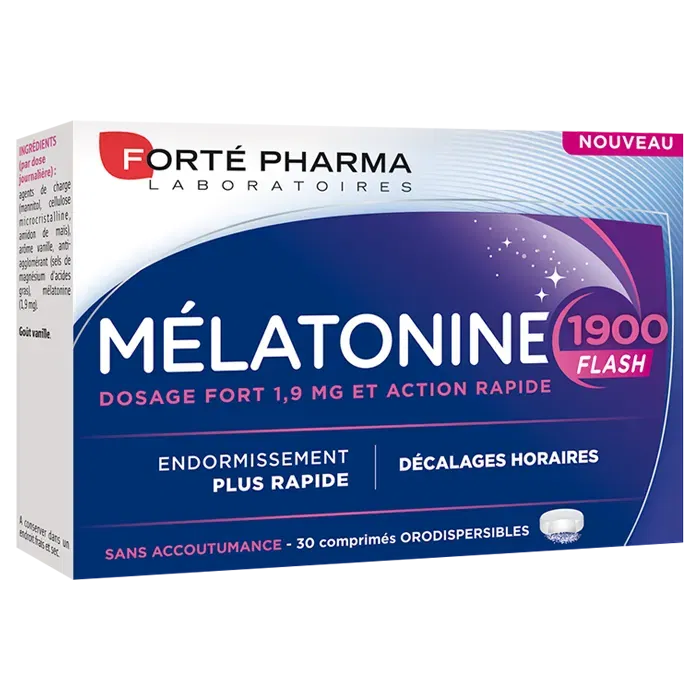 FORTÉ PHARMA Forté Nuit Mélatonine 1900 Flash | 30 comprimés