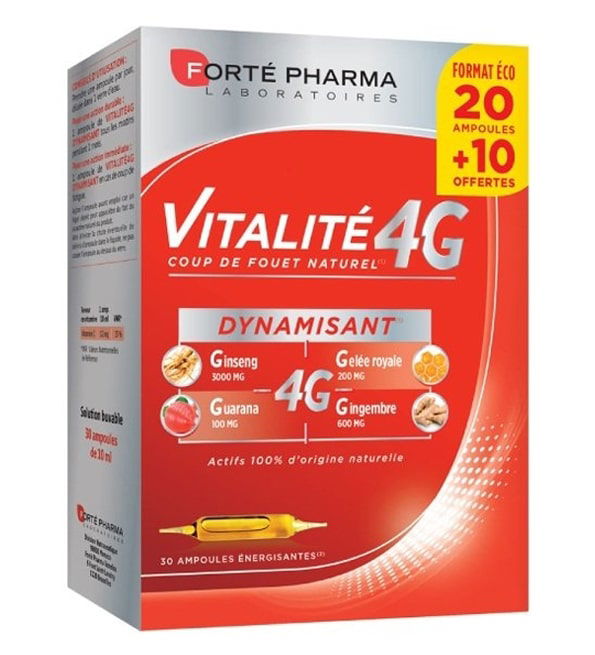 Forté Pharma Vitalité 4G 30 Ampoules