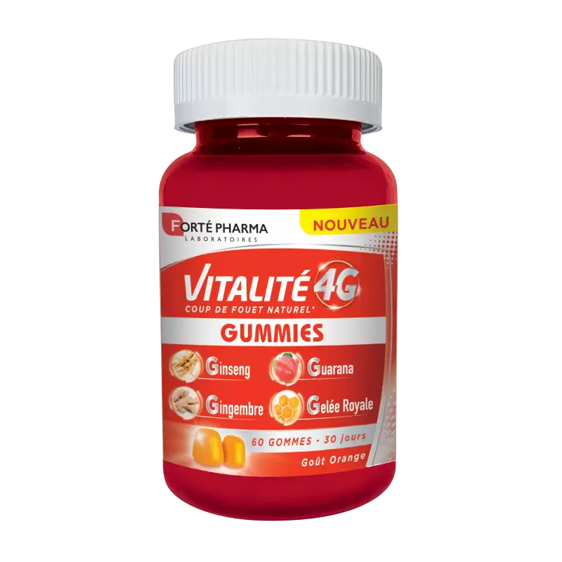Forté Pharma Vitalité 4G Gummies goût orange 60 gommes