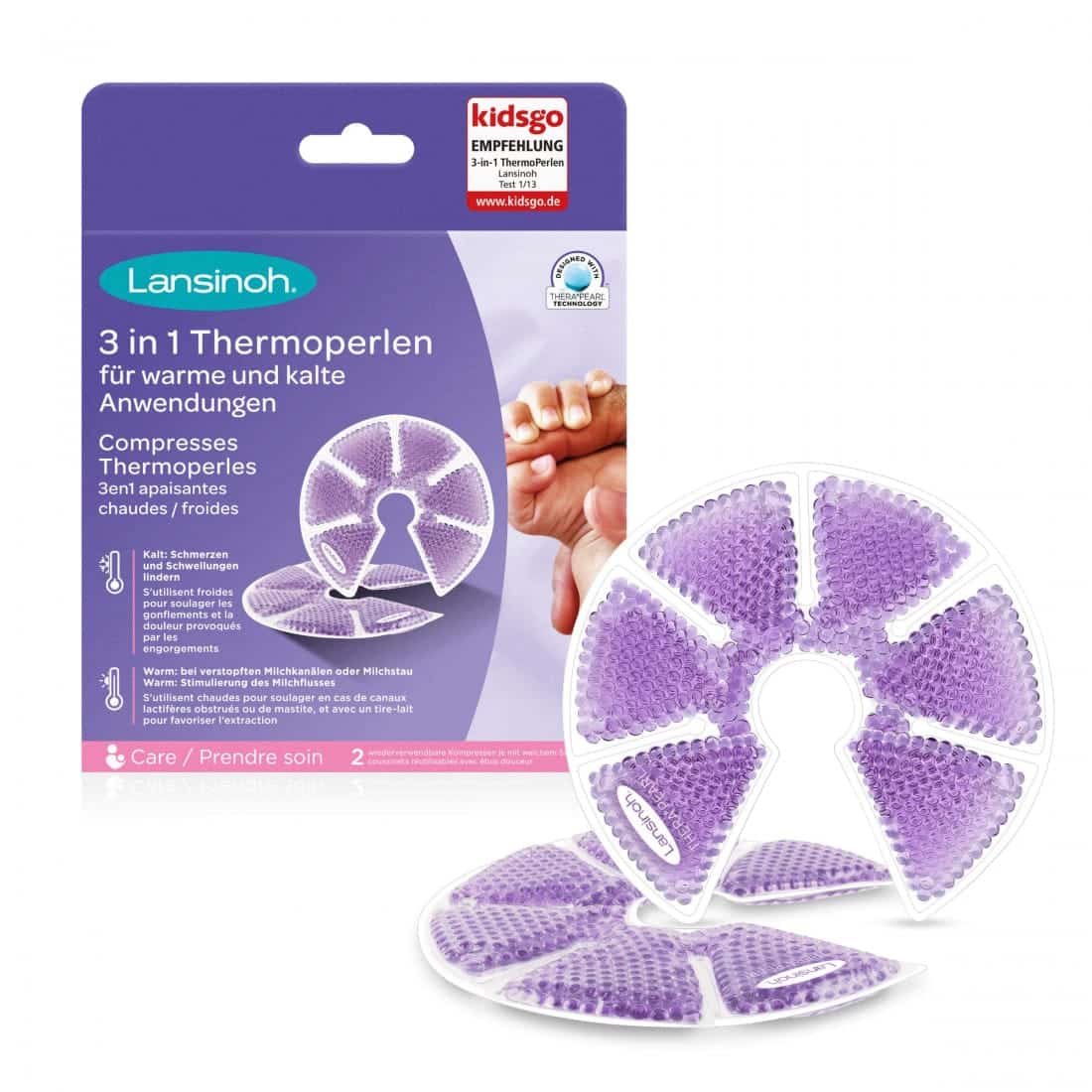 Lansinoh Compresses 3en1 Apaisantes Chaud et Froid