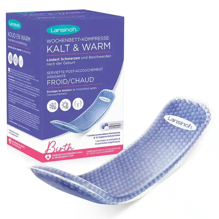 Lansinoh Serviette Post-Accouchement Apaisante Chaude et Froide