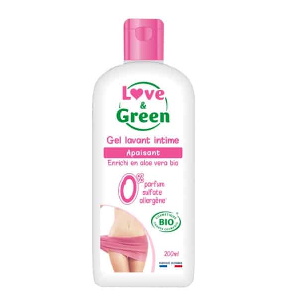 Love & Green Gel Lavant Intime Apaisant Bio 200ml