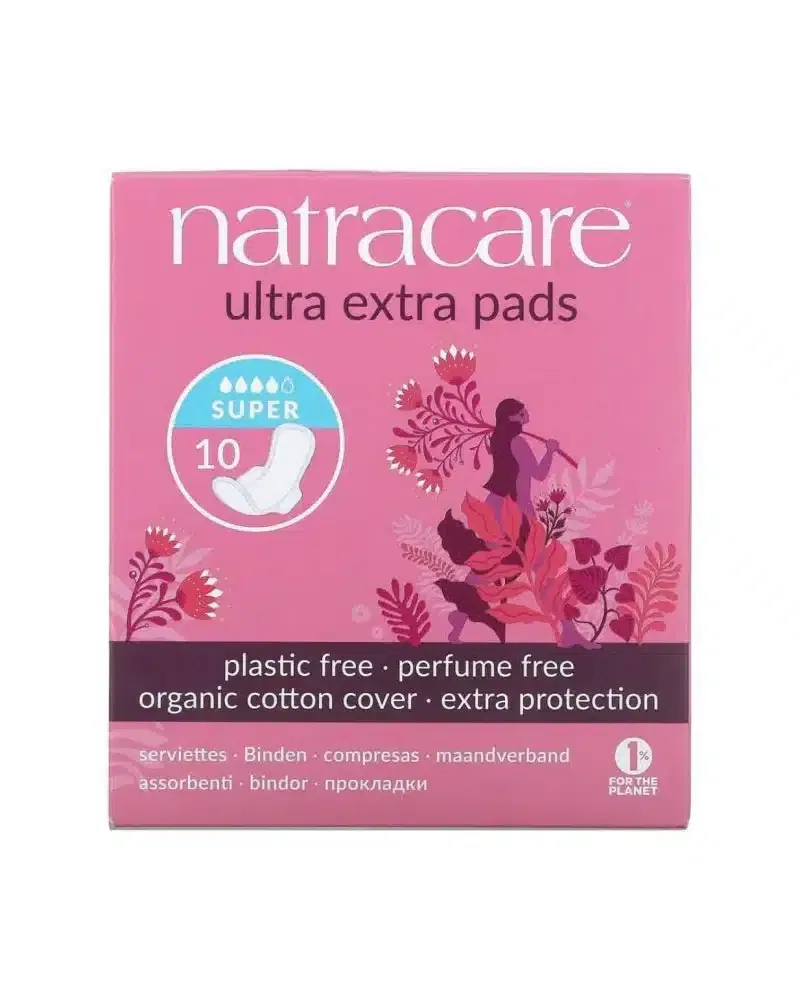 Natracare Serviette Ultra Extra Pads Super – 10 Unités