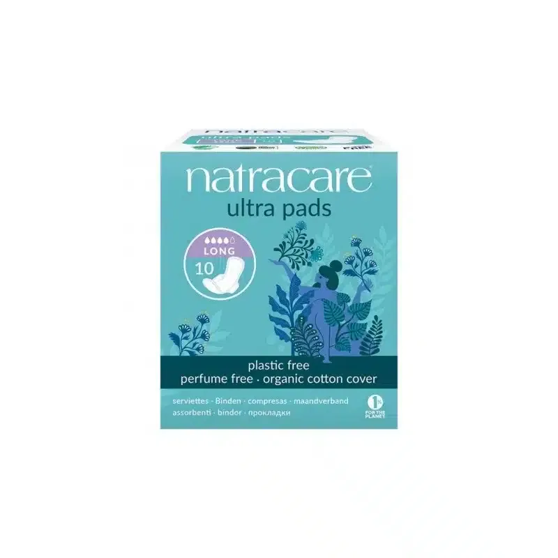 Natracare Serviettes Ultra Pads Long – 10 Unités