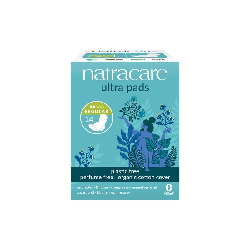 Natracare Serviettes Ultra Pads  – 14 Unités