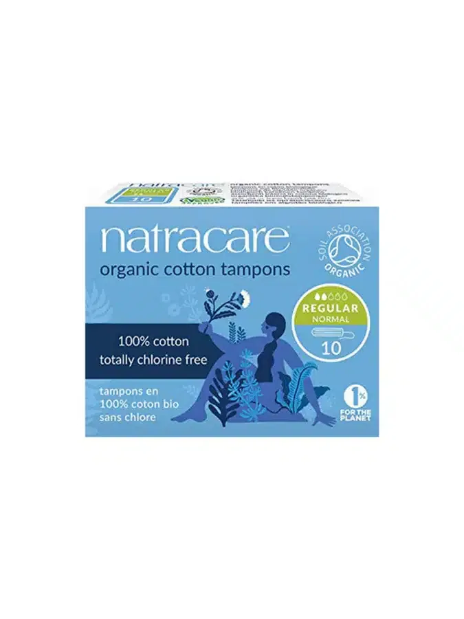Natracare Tampons sans Applicateur Régulier – 10 unités