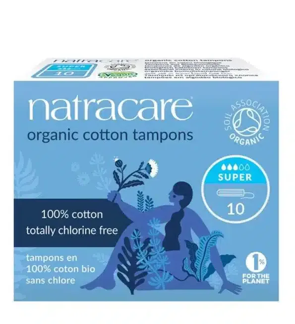 Natracare Tampons sans Applicateur Super – 10 unités
