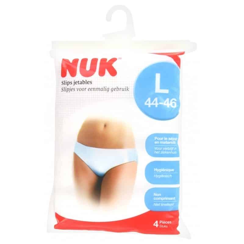 Nuk Lot de 4 Slips jetables Taille L