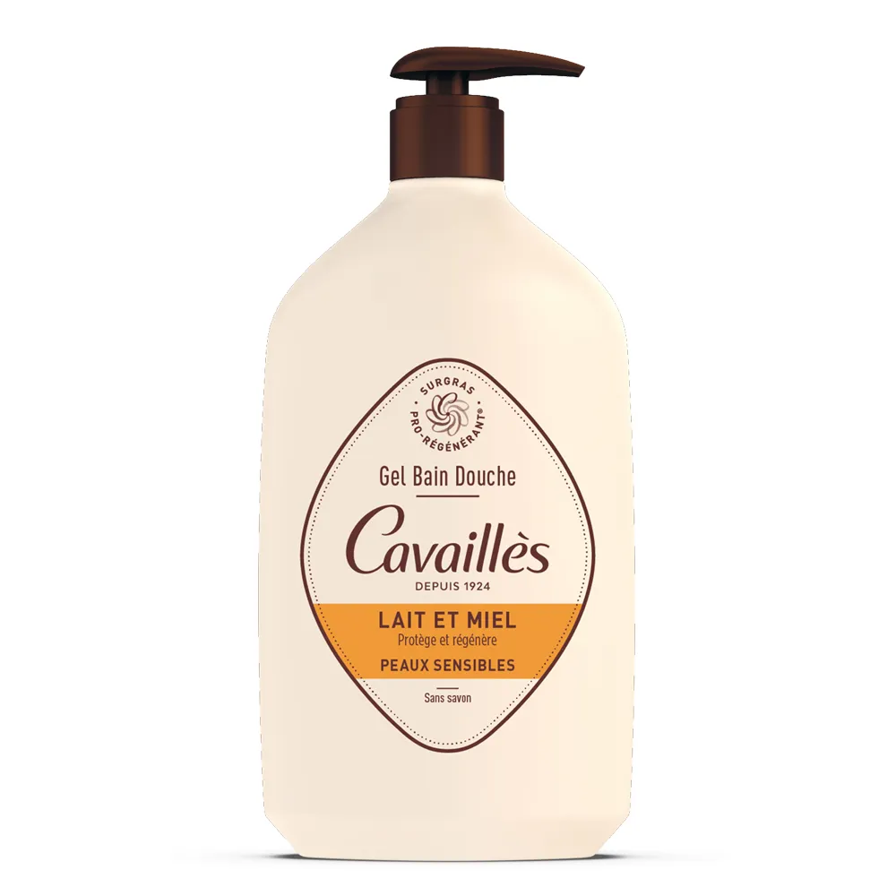 Rogé Cavaillés Gel bain douche Lait et miel – 1L