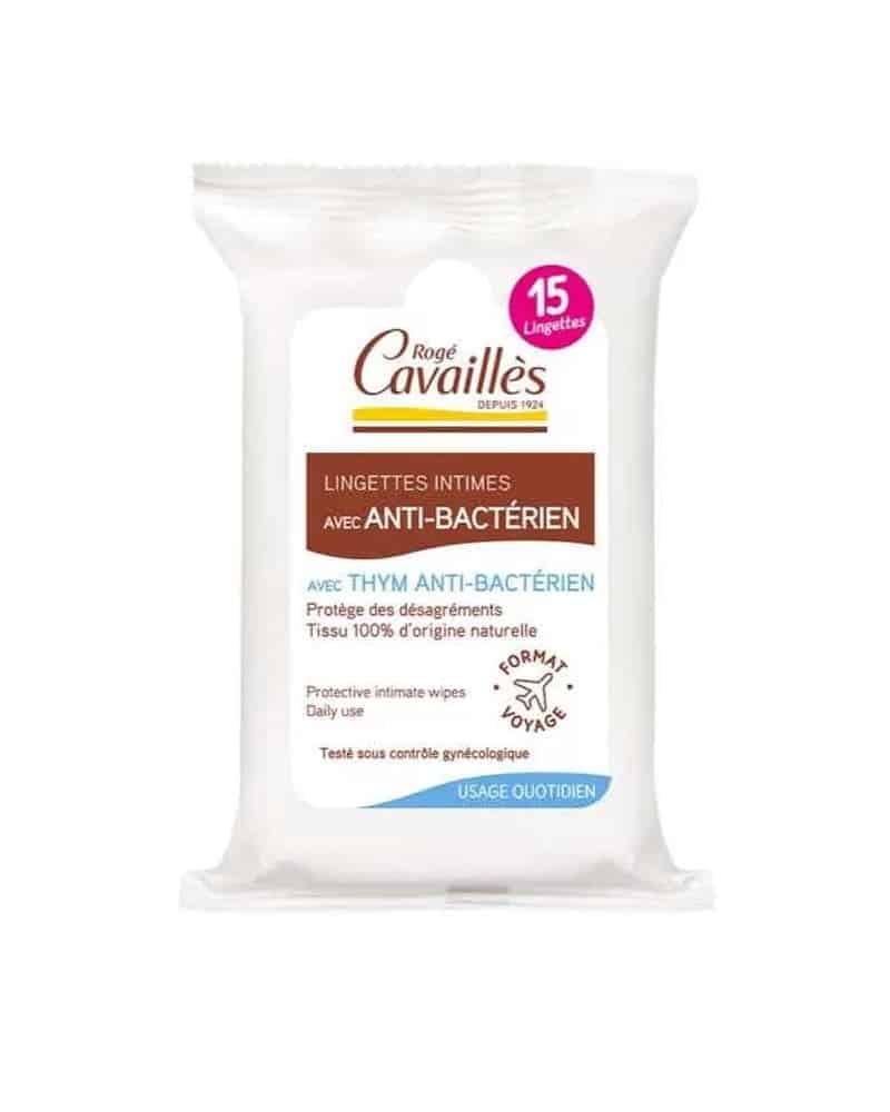 Rogé Cavaillès Lingettes Intime Anti-Bacterien 15 unités