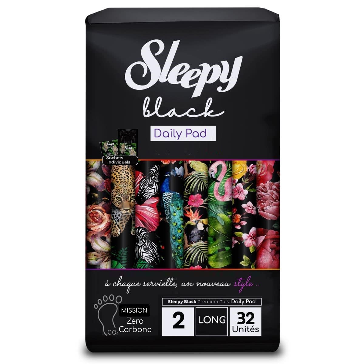 Sleepy Black Daily protège slip super Long – 32u