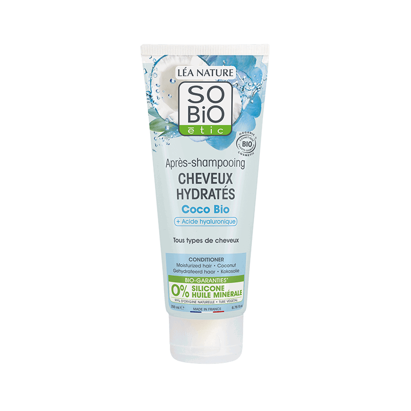 So Bio Après-shampoing cheveux hydratés Coco et Acide hyaluronique 200ml