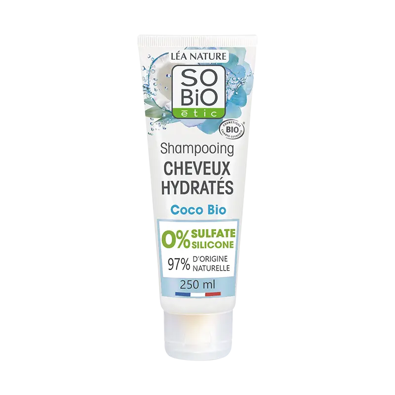 So Bio Shampoing cheveux hydratés Coco et Acide hyaluronique 250ml