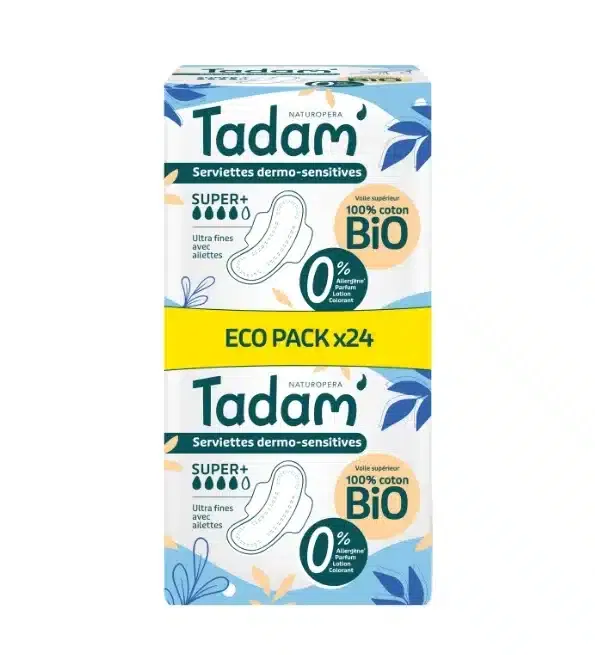 Tadam Serviettes Dermo-sensitives Ultra Super X 24