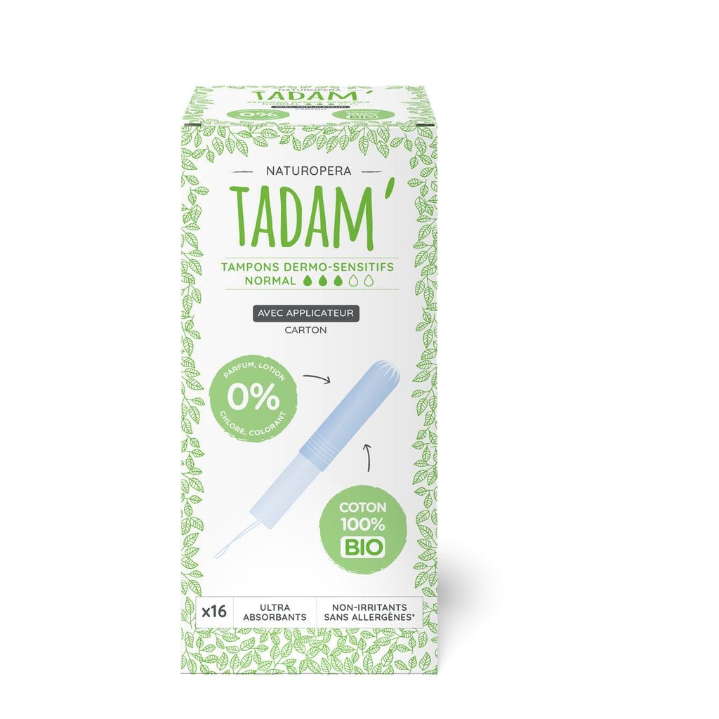 Tadam Tampons Dermo-Sensitifs avec Applicateur Normal x16