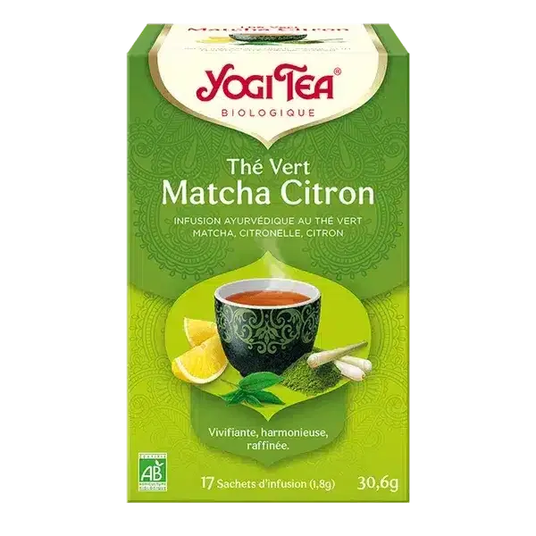 Yogi Tea Thé vert Matcha Citron