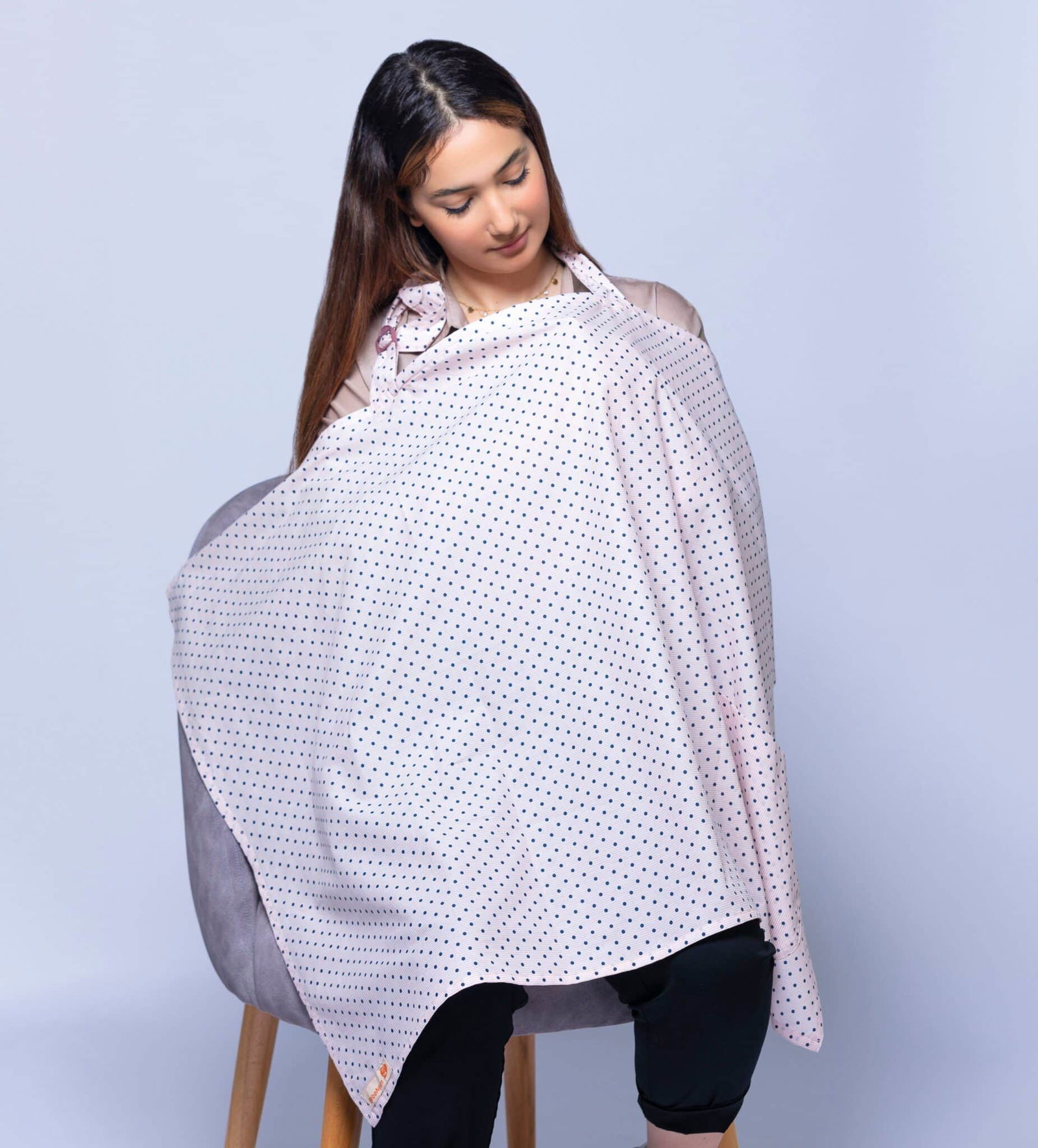 Tablier Allaitement blanc et noir