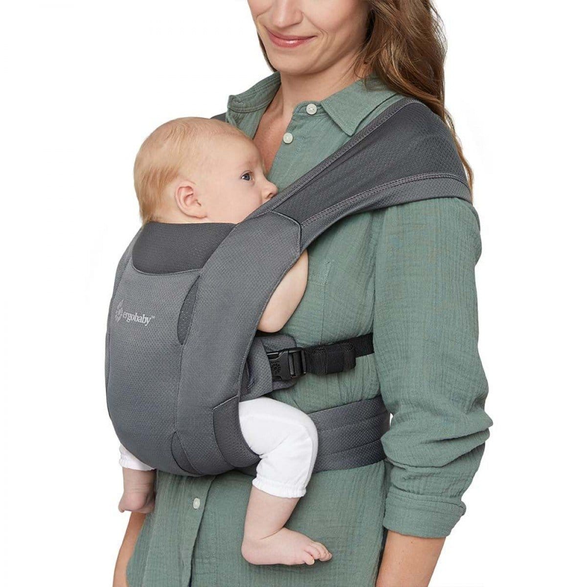 Ergobaby Porte bébé Nouveau-Né Embrace Mesh Soft Air Gris
