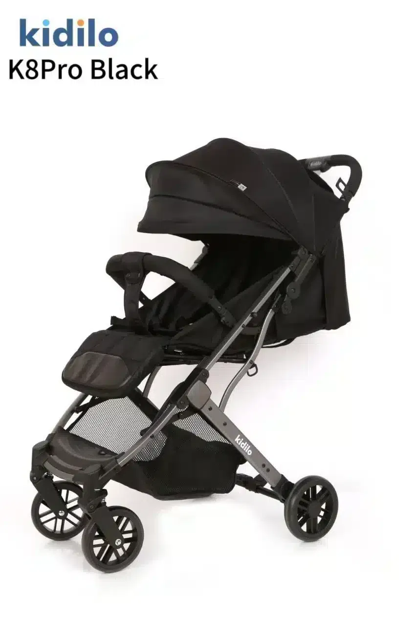 Kidilo K8 Poussette Valise pour bébé Noir