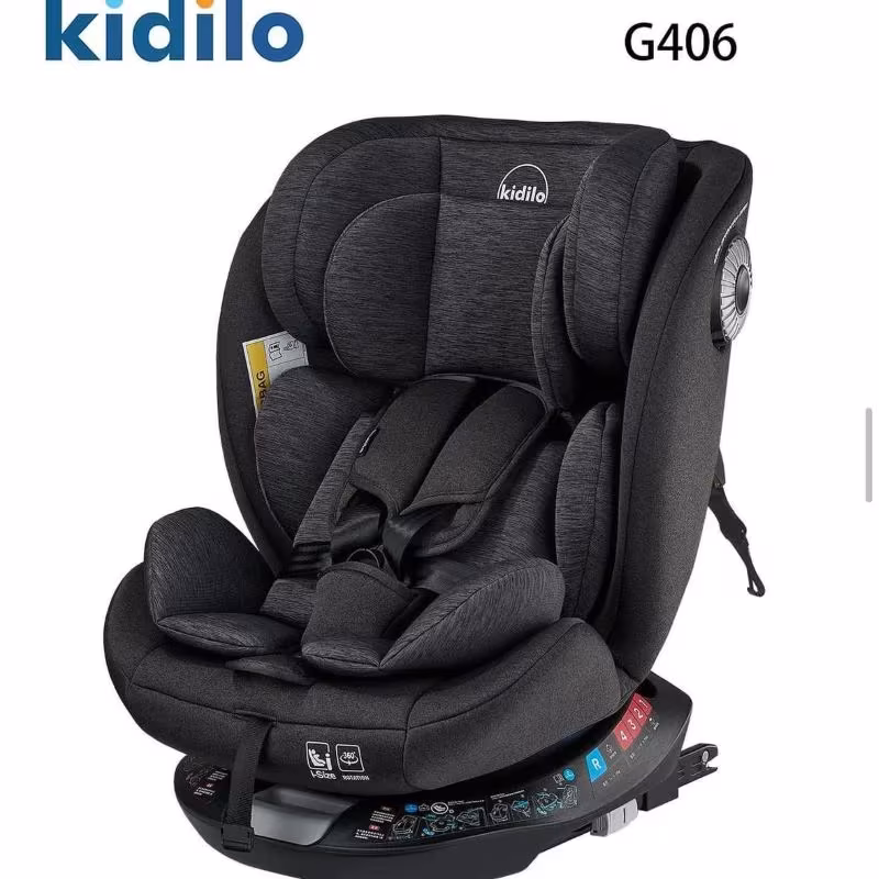 Kidilo Siège Auto Rotation 360° Isofix G406 (0-36 kg) Noir