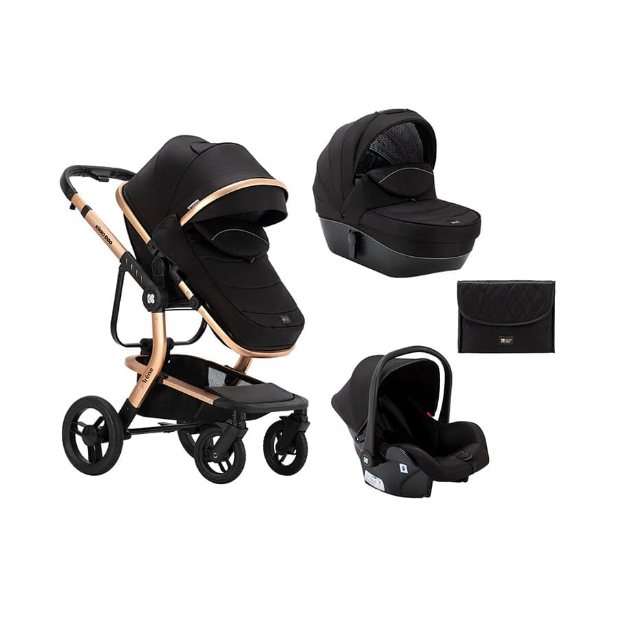 Kikkaboo Poussette 3 en 1 Irène Noir