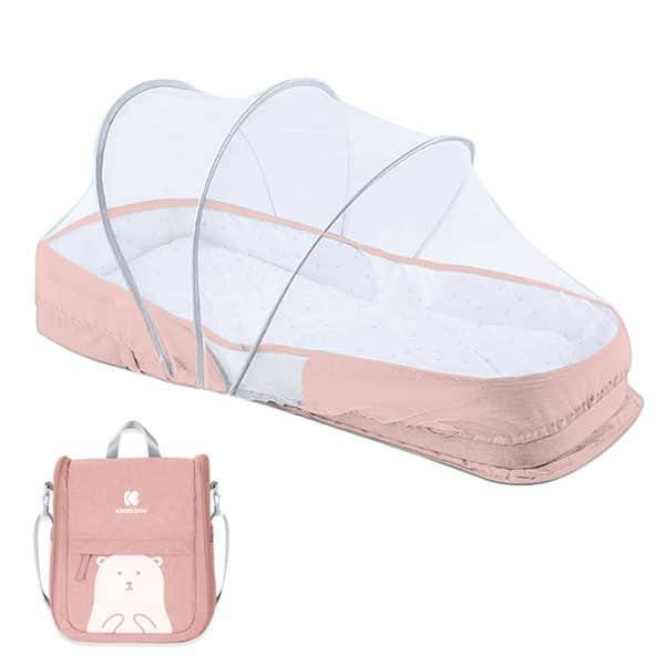 Kikkaboo Sac Lit De Voyage 2en1 Rose