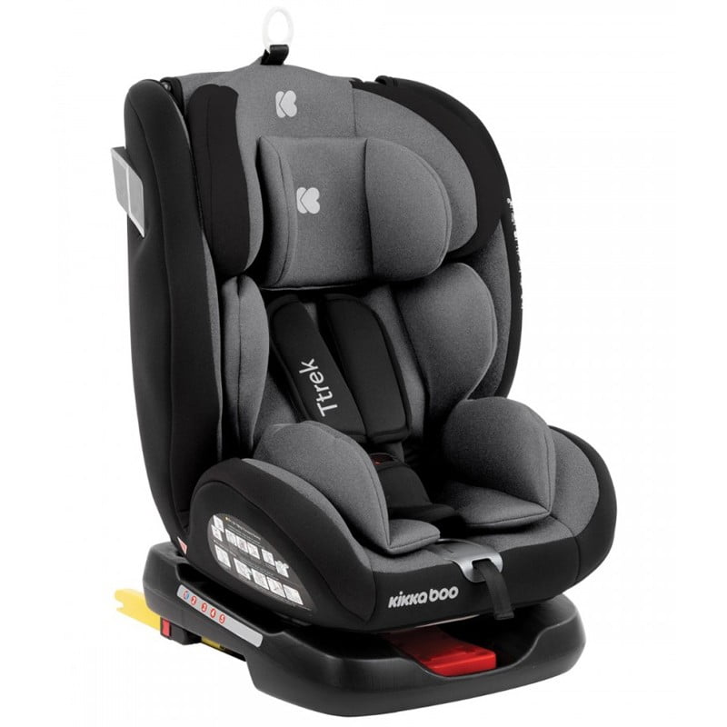 Kikkaboo Siège auto 0-1-2-3 (0-36 kg) Ttrek ISOFIX – Gris Foncé