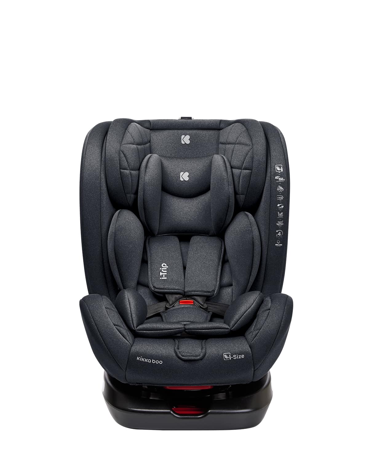 Kikkaboo Siège auto I-Trip i-Size 0-1-2-3 (40-150 cm) rotatif 360 – Gris