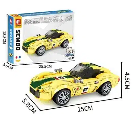Sembo Block Famous Car Jaune