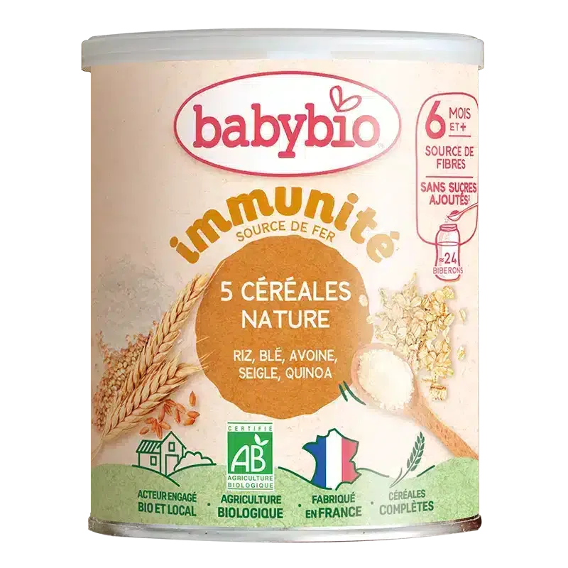 Babybio 5 Céréales Immunité – Dès 6 Mois
