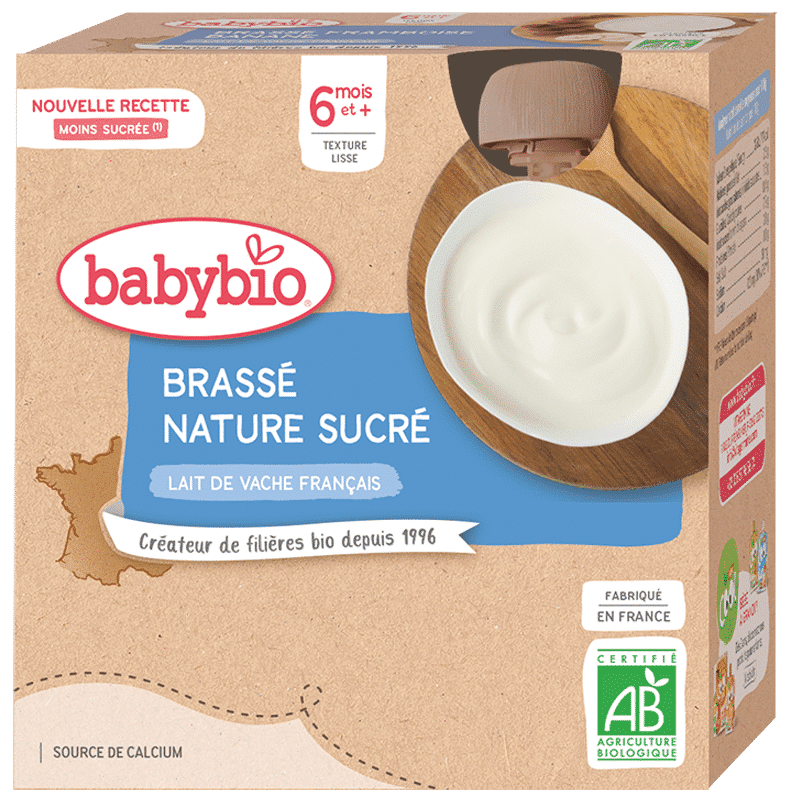 Babybio Brassé Nature Sucré 4x85G