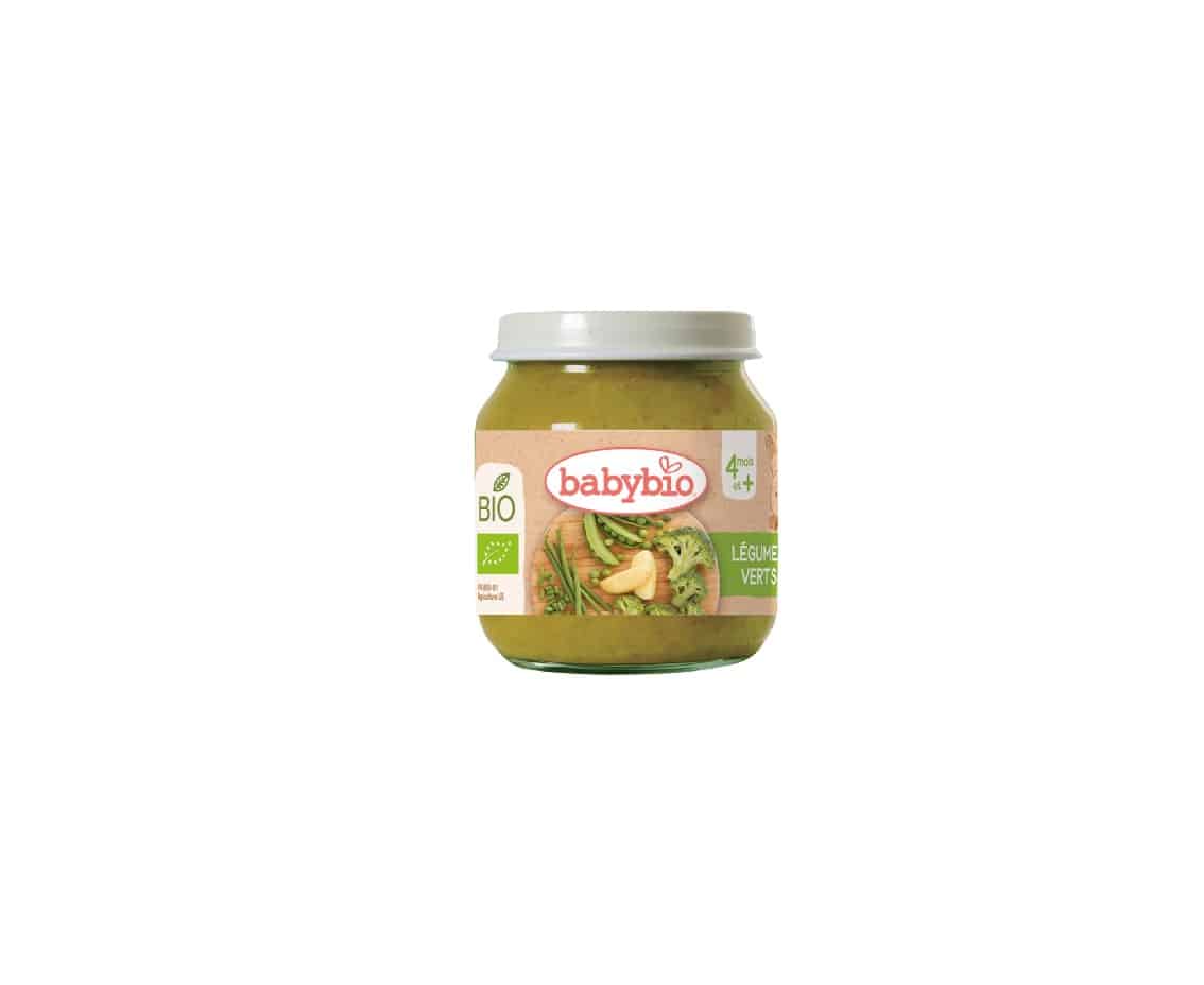 Babybio Confit Légumes Verts bio 6mois+