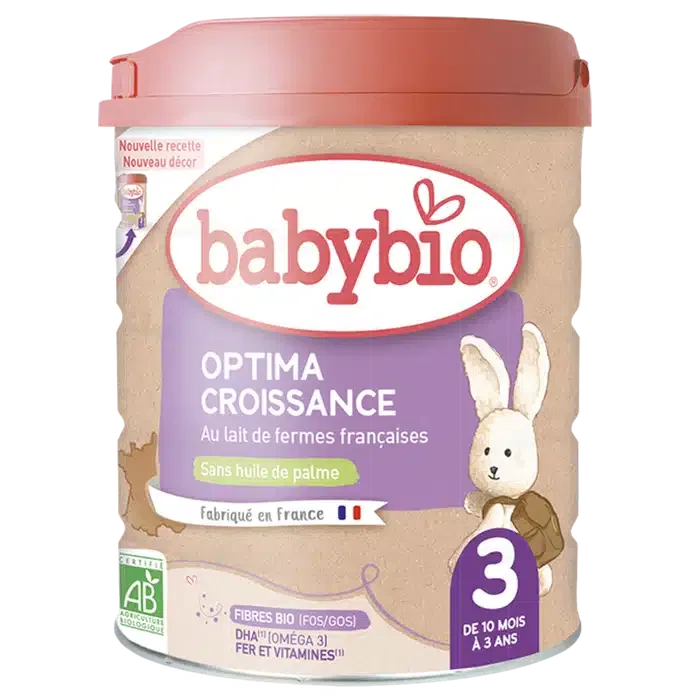 Babybio Optima Lait de Croissance 3ème Âge Bio de 10mois à 3ans 800g
