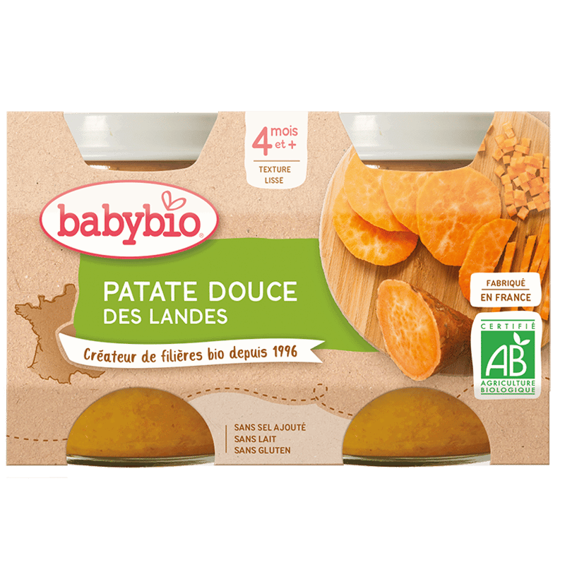 BabyBio Patate douce des landes 4mois+