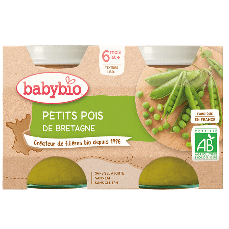 BabyBio Petits Pois 6mois+