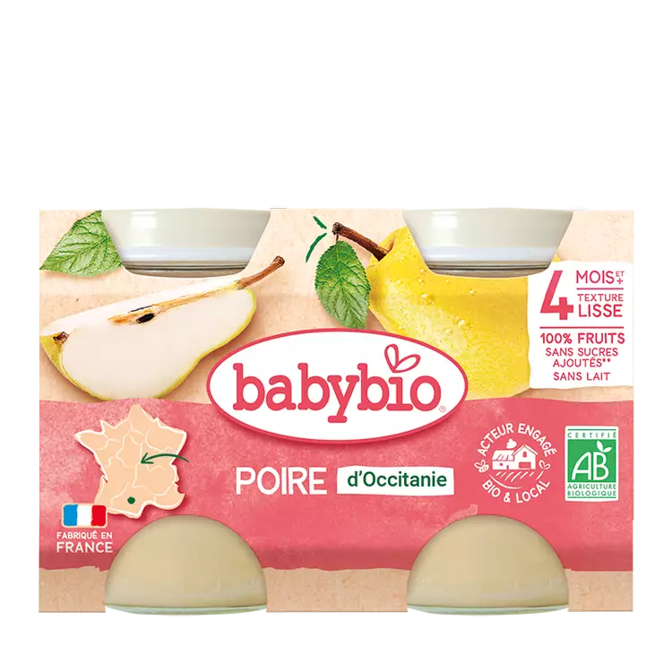 BabyBio Poire de Provence 4mois+