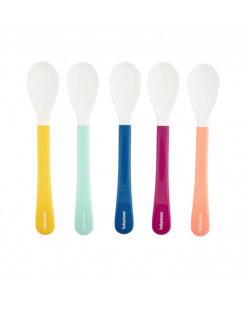 Babymoov Lot de 5 Cuillères – 2ème Âge 8m+