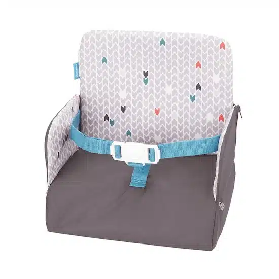 Badabulle Réhausseur Yummy nomade 2 en 1 Gris Bleu