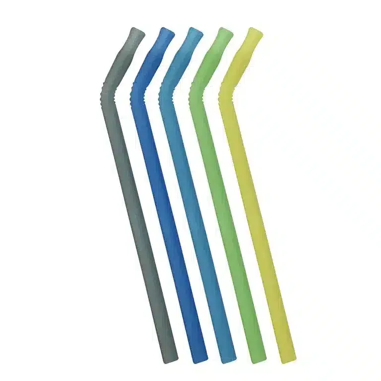BBox Lot de 5 Pailles Réutilisables en Silicone
