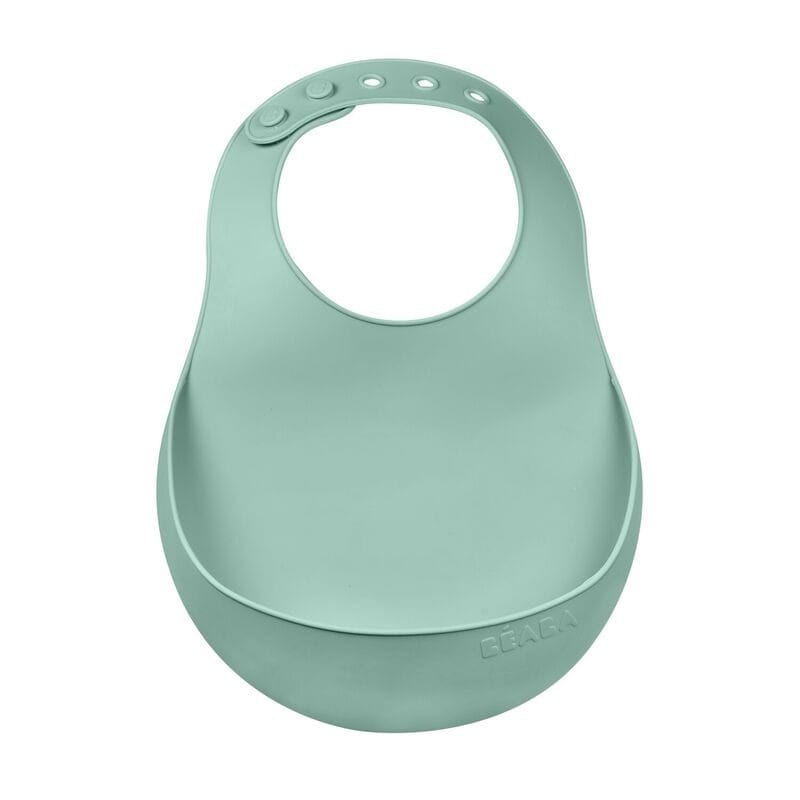 Beaba Bavoir en silicone vert sauge – 4m+