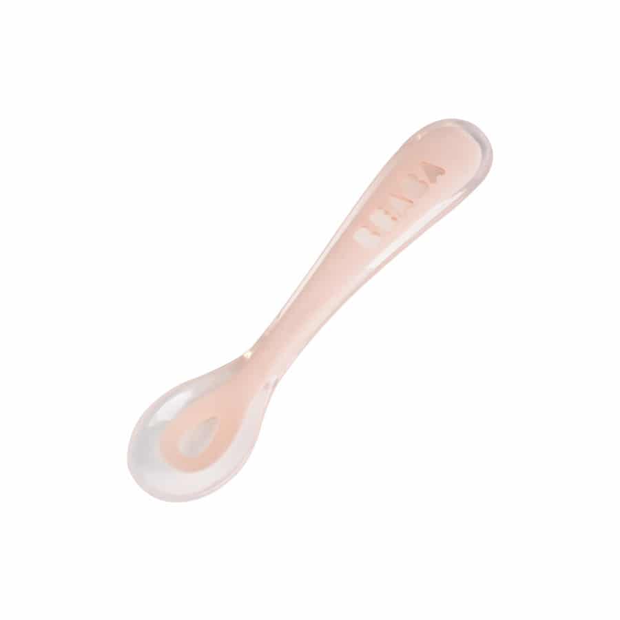 Beaba Cuillère 2ème âge silicone rose