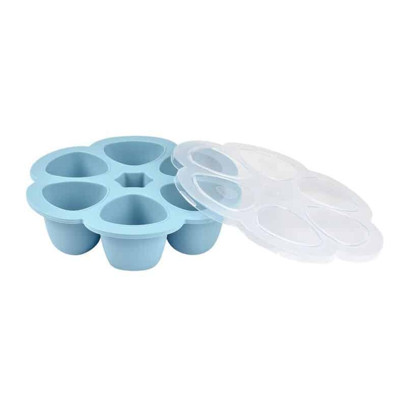 Beaba Moule Multiportions Silicone 6×90 ml – Bleu