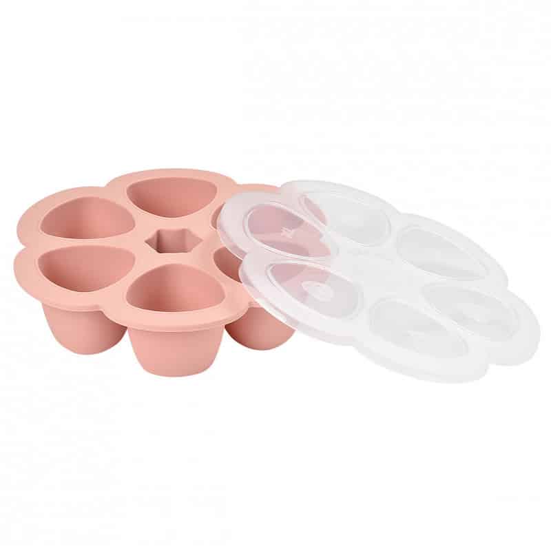 Beaba Multiportions silicone Rose 6×90 ml