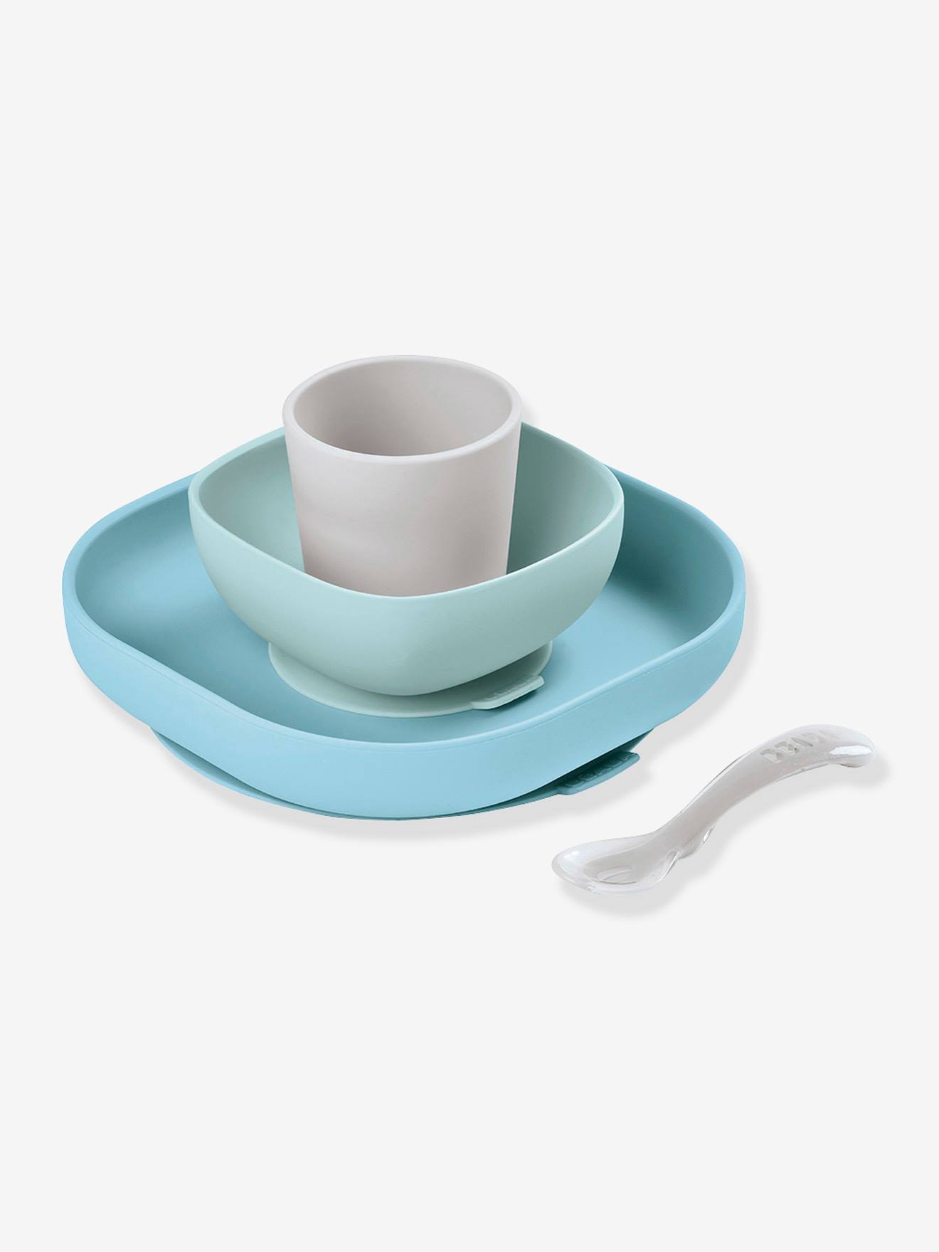 Beaba Set vaisselle 4 pièces silicone – Jungle