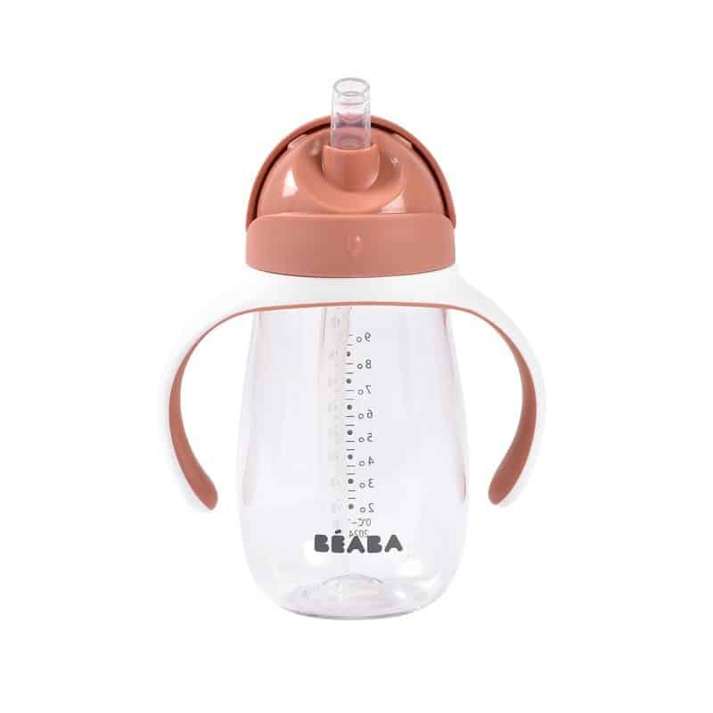 Beaba Tasse paille 300 ml – Terracotta