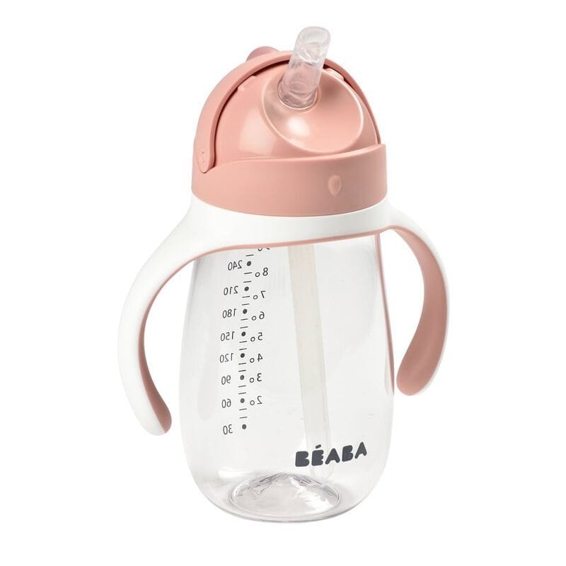 Beaba Tasse paille 300 ml – Vieux rose
