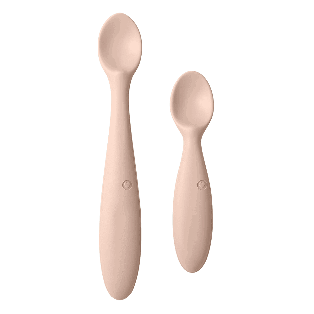 Bibs Lot de 2 Cuillères Cuillère Bébé et Parent Blush
